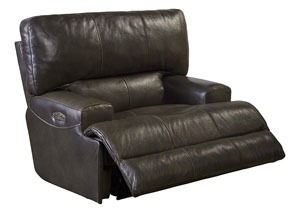 Image for Wembley Chocolate Top Grain Leather Lay Flat Recliner