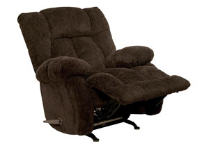 Image for Chocolate Chaise Rocker Recliner