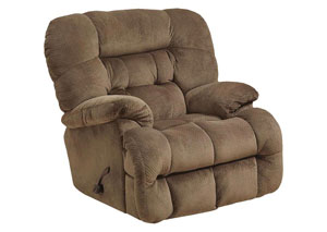 Image for Mocha Chaise Rocker Recliner w/Heat & Massage