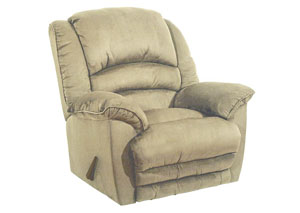 Image for Hazelnut Chaise Rocker Recliner w/Heat & Massage - Oversized X-tra Comfort Footrest