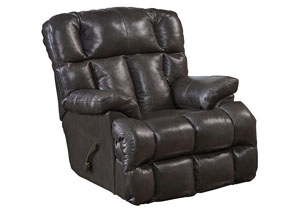 Image for Victor Chocolate Top Grain Leather Chaise Rocker Recliner