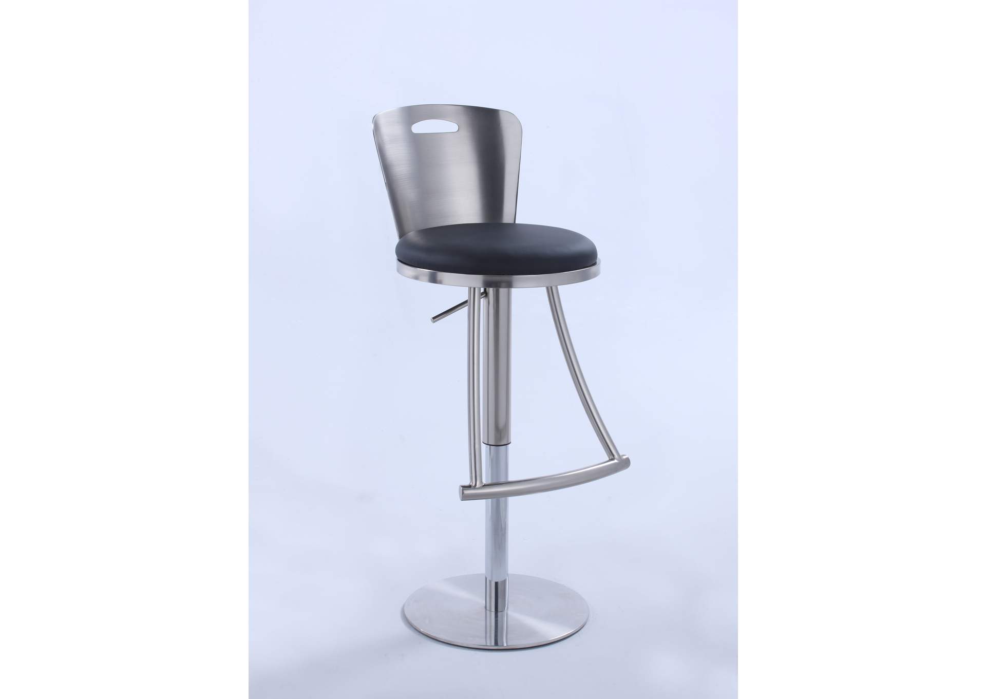 Metal-Back Adjustable Height Stool,Chintaly Imports