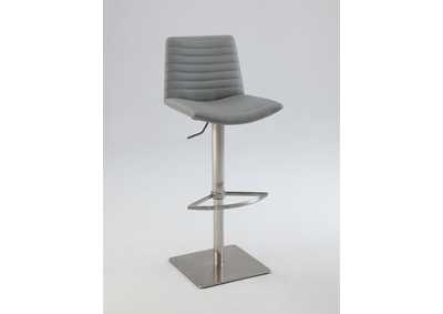 Ribbed Back And Seat Pneumatic-Adjustable Stool