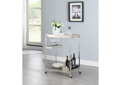 Image for Contemporary Stainless Steel Tea Cart