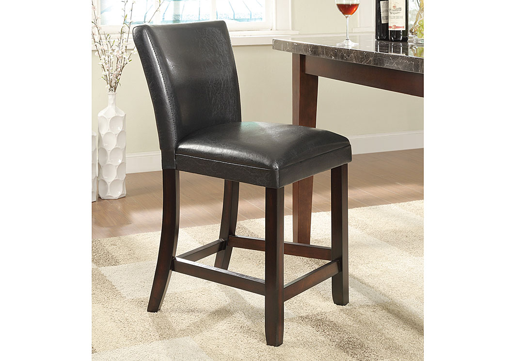 Black & Cappuccino 24'' Counter Height Stool (Set of 2),ABF Coaster Furniture