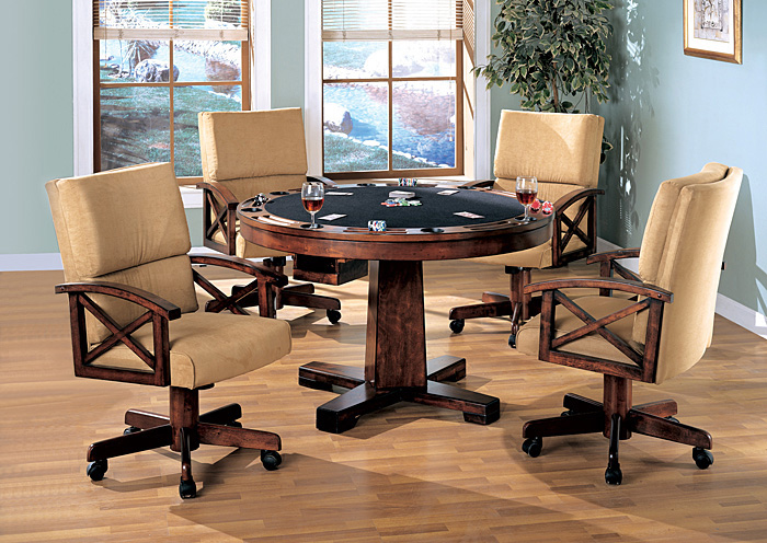 Black & Oak Convertible Dining Table (Bumper Pool & Poker),ABF Coaster Furniture