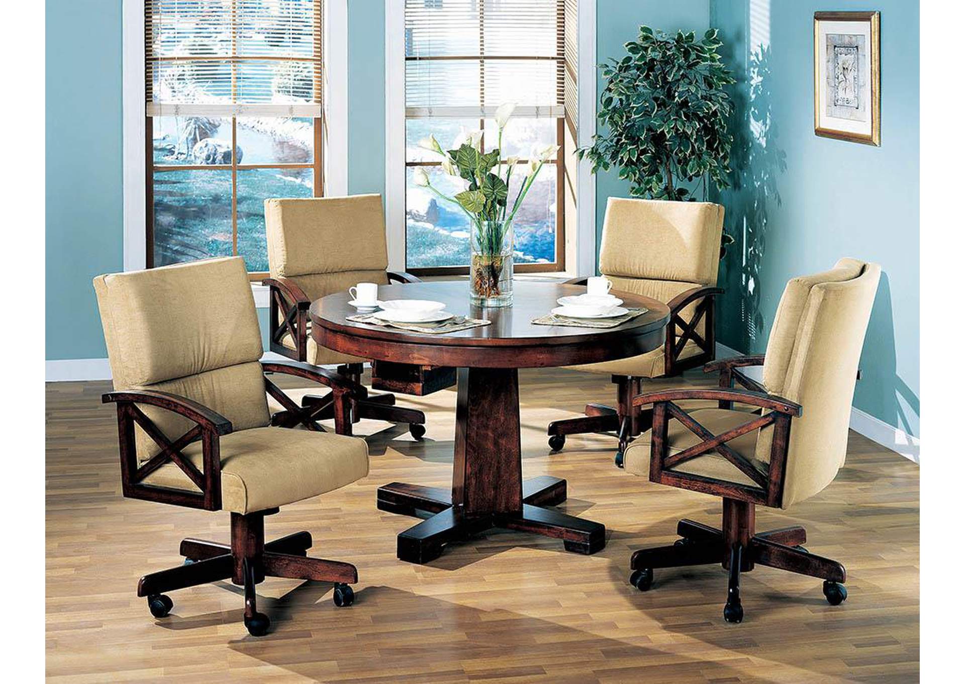 Beige & Oak Game Chair,ABF Coaster Furniture