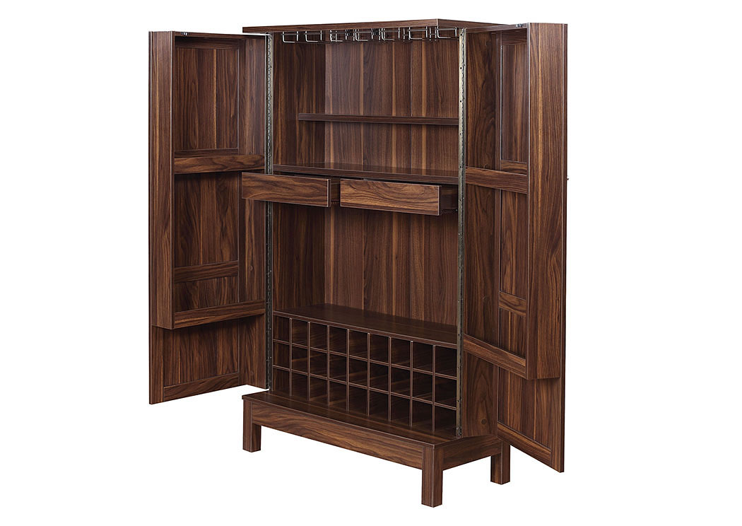 Dark Walnut Bar Unit,ABF Coaster Furniture