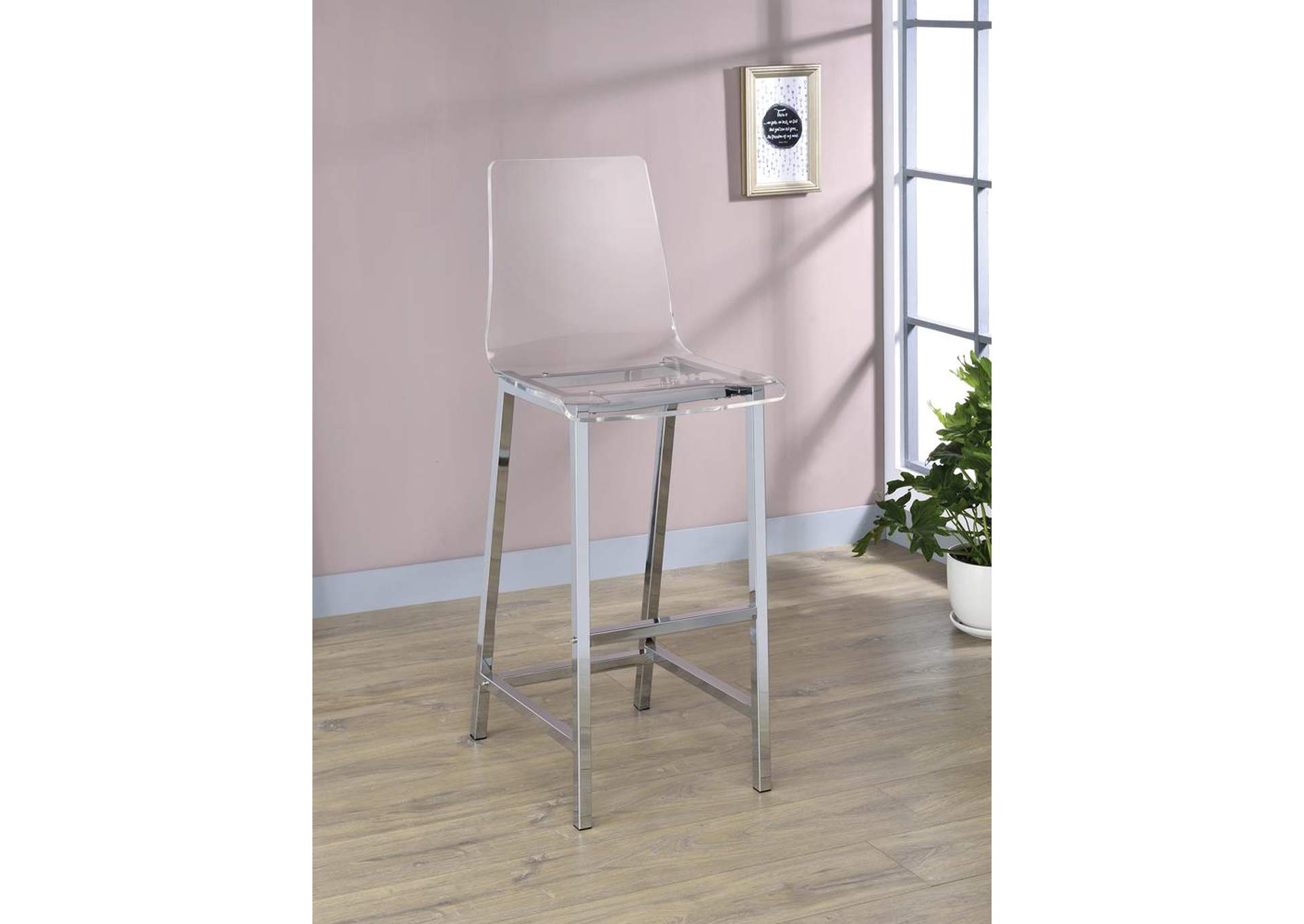 Clear Barstool (Set of 2),ABF Coaster Furniture