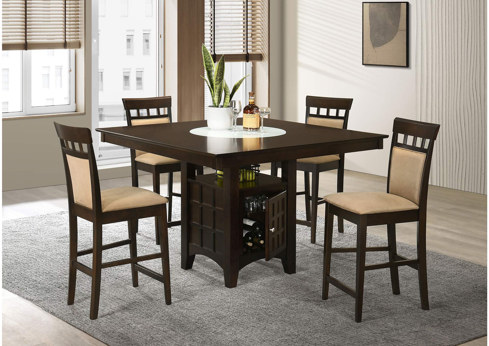 COUNTER HEIGHT TABLE 5 PC SET,Coaster Furniture