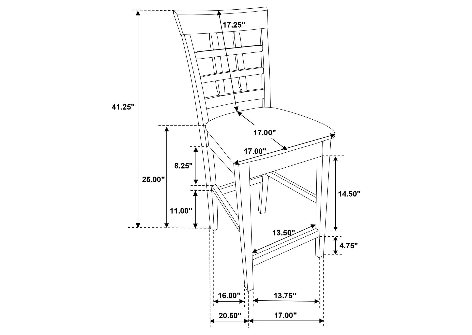 COUNTER HEIGHT TABLE 5 PC SET,Coaster Furniture