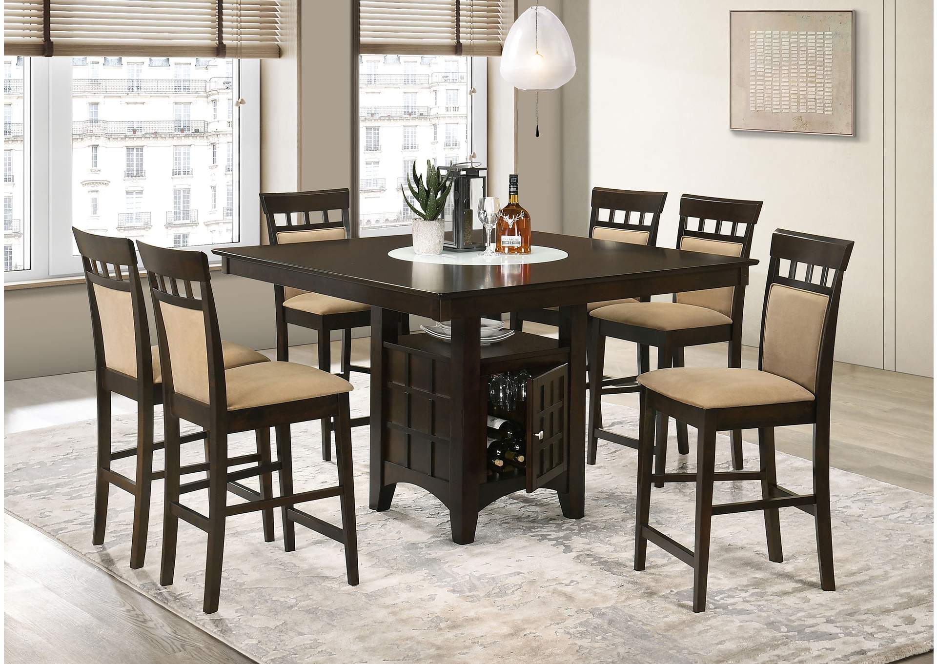 COUNTER HEIGHT TABLE 7 PC SET,Coaster Furniture