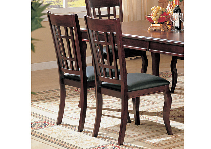 Newhouse Black & Cherry Side Chair (Set of 2),ABF Coaster Furniture