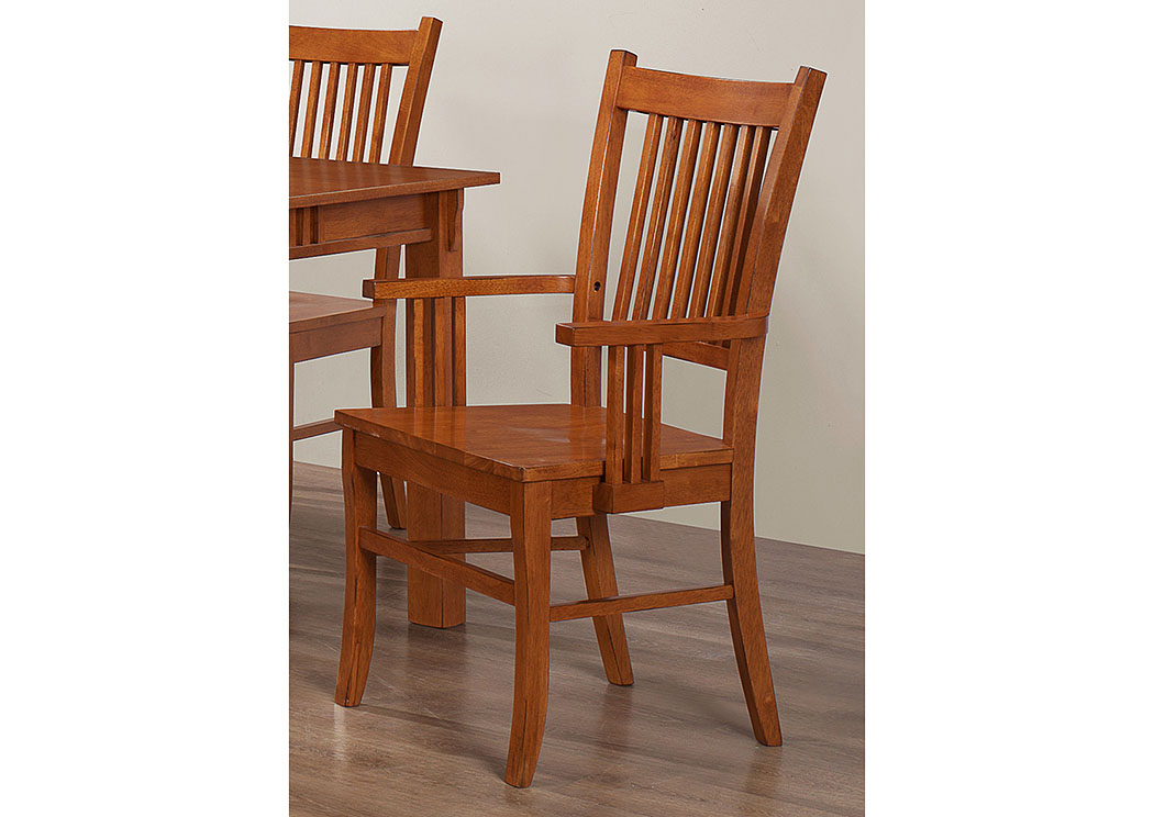 Light Oak Arm Chair (Set of 2),ABF Coaster Furniture