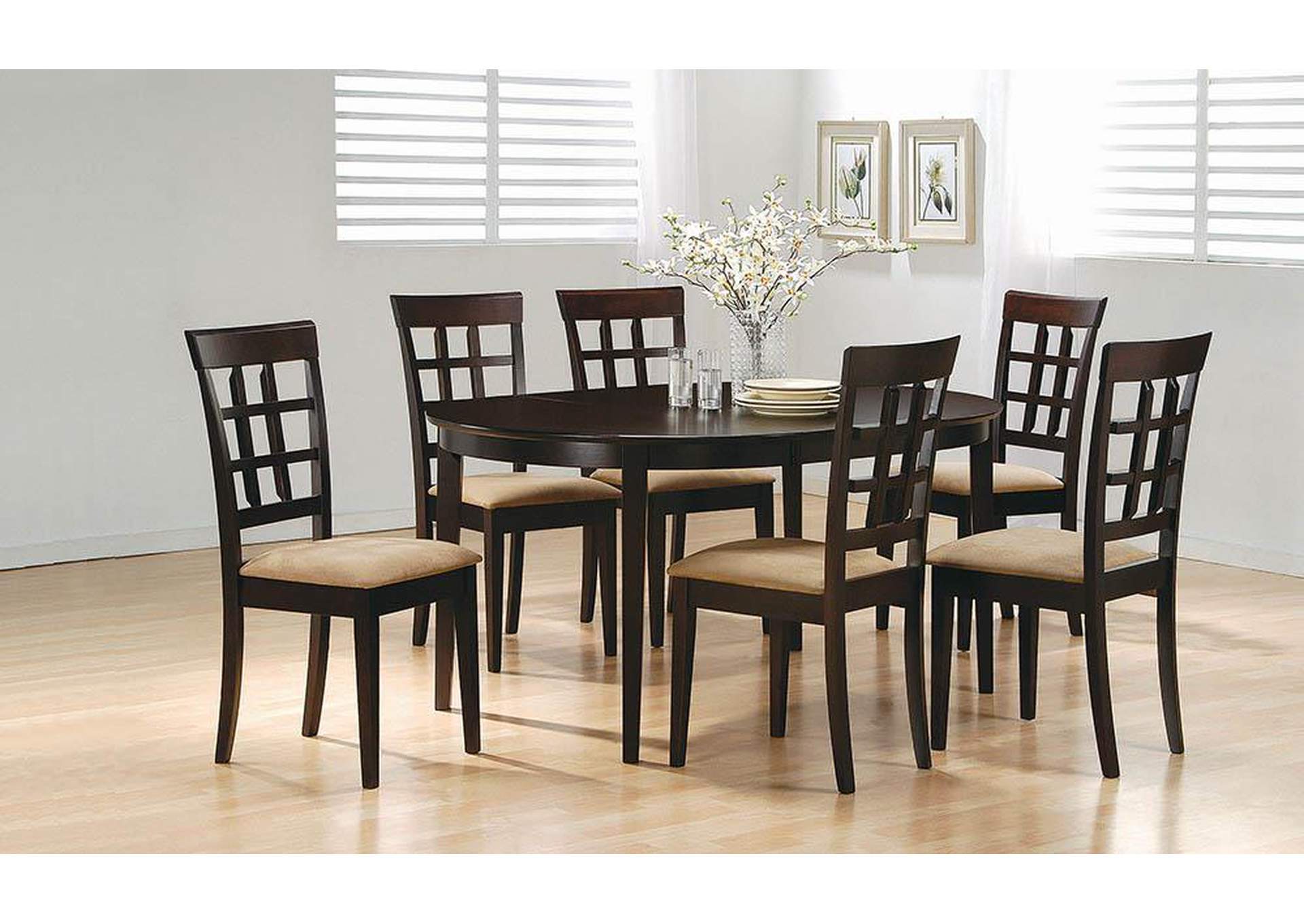 Cappuccino Oval Dining Table,ABF Coaster Furniture
