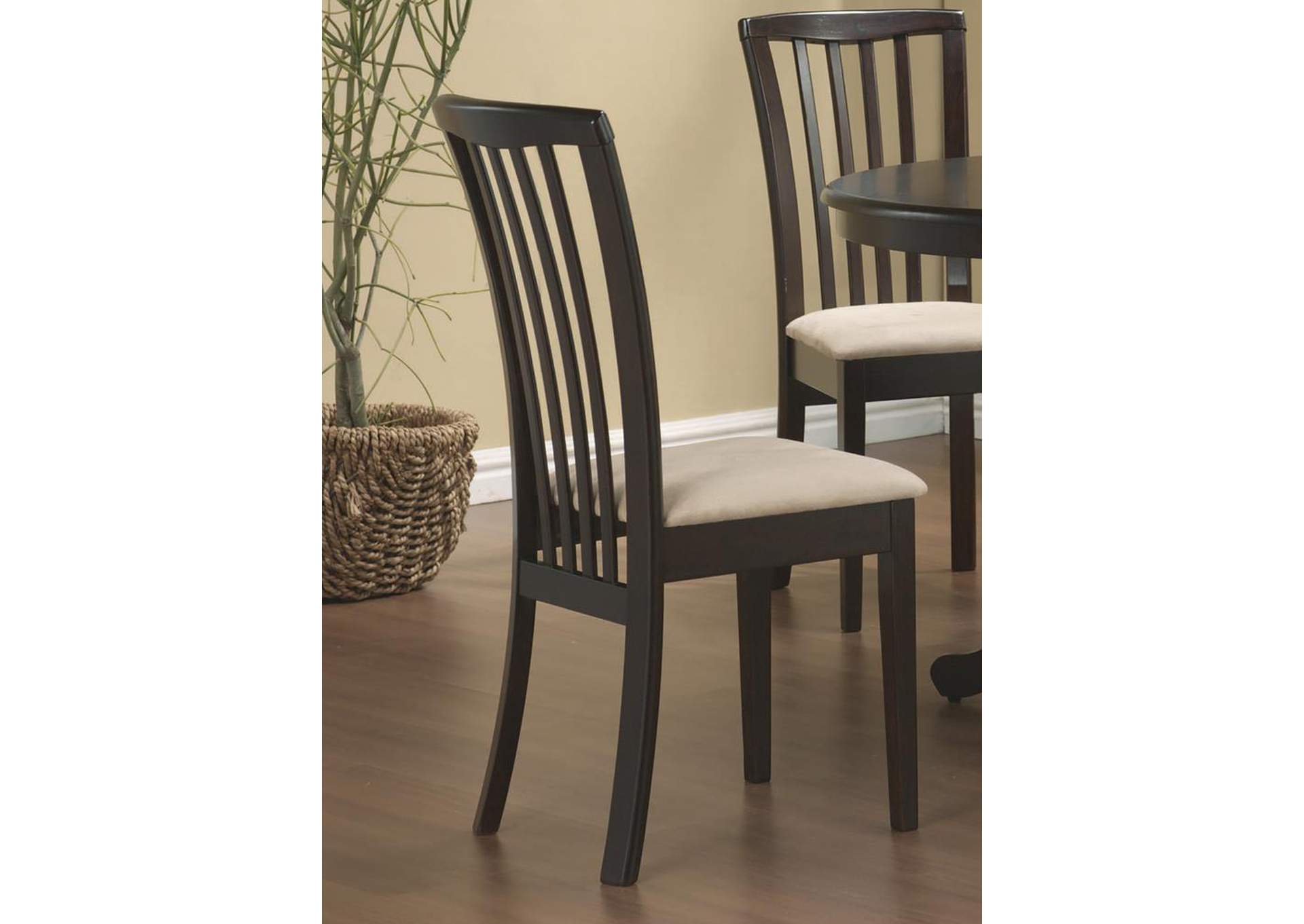 Beige & Cappuccino Chair (Set of 2),ABF Coaster Furniture