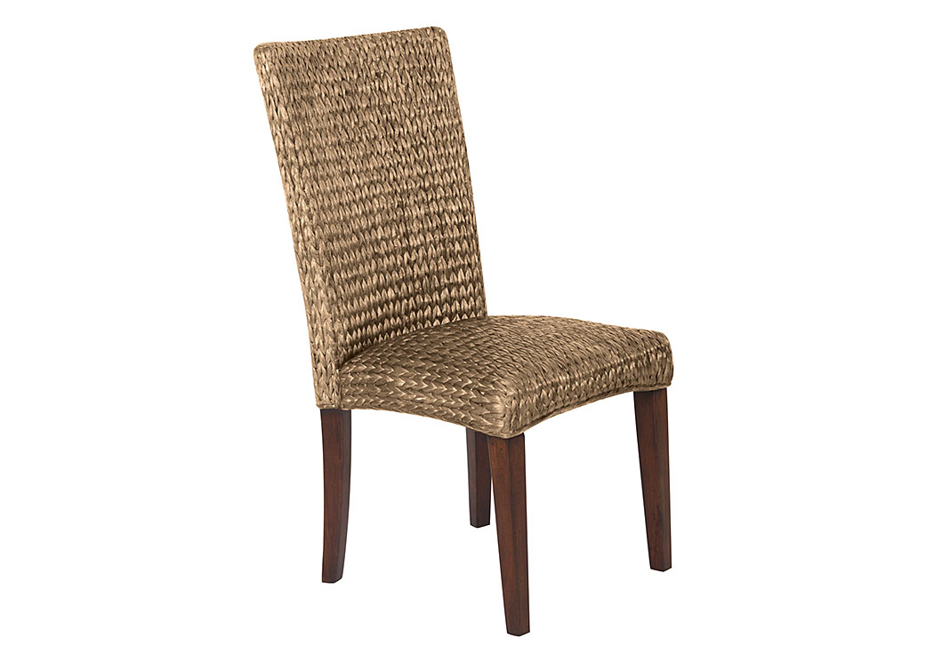 Natural Banana Leaf Side Chair (Set of 2),ABF Coaster Furniture