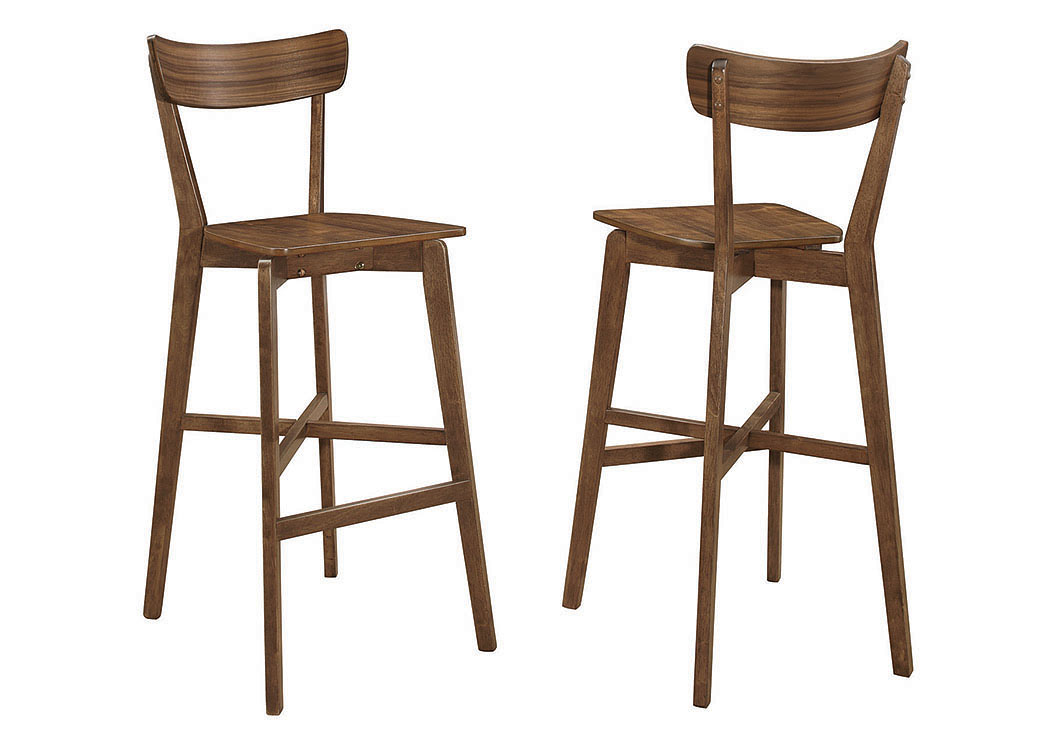 Walnut Bar Stool (Set of 2),ABF Coaster Furniture