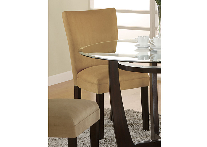 Gold & Cappuccino Parson Chair (Set of 2),ABF Coaster Furniture