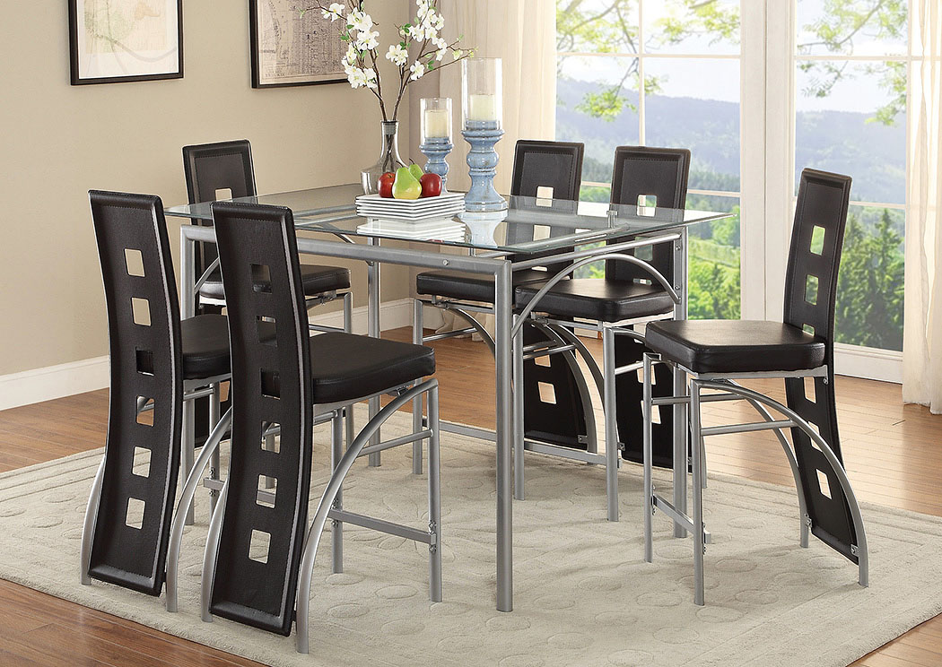 Chrome Counter Height Table,ABF Coaster Furniture