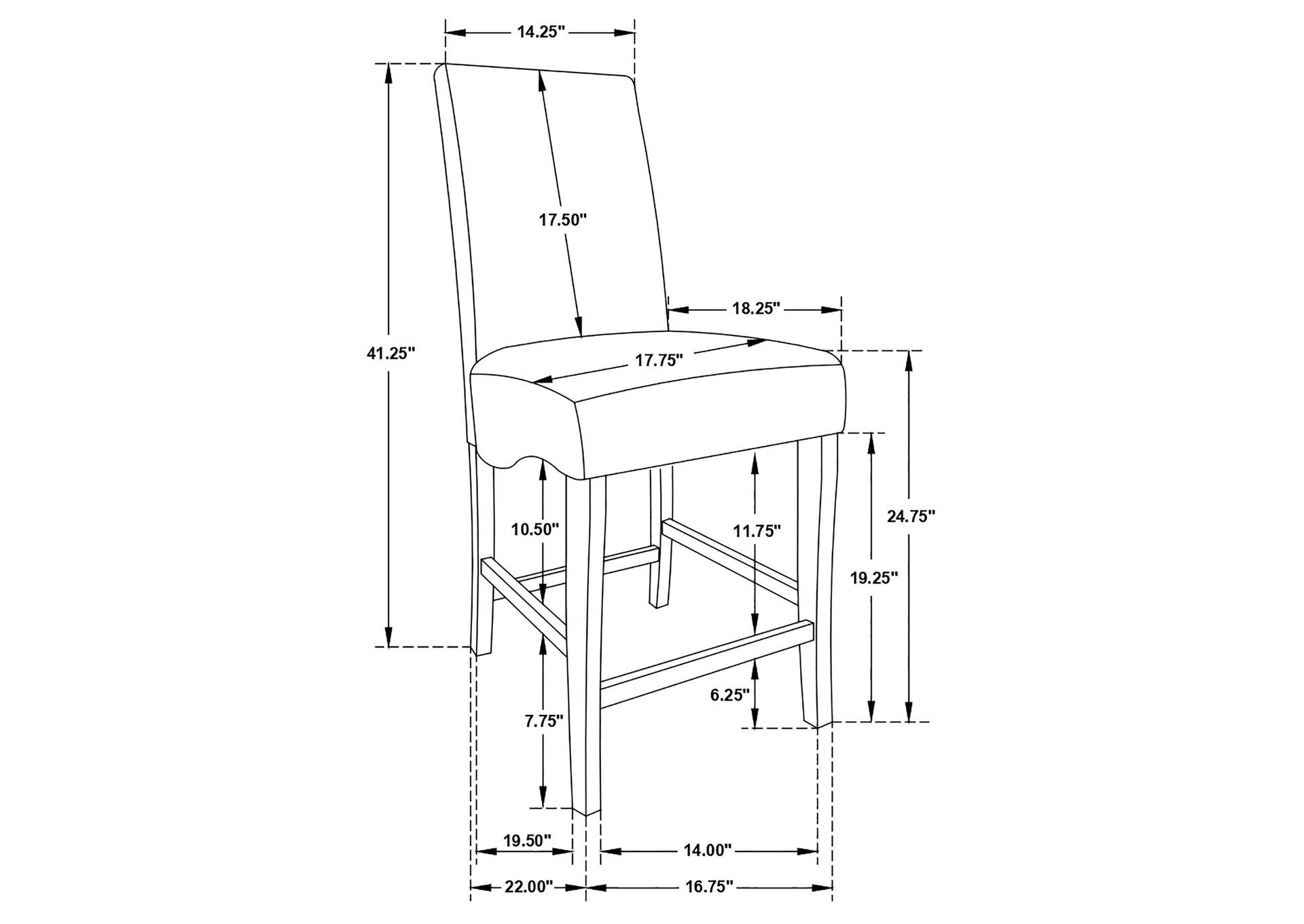 7 PC SET (TBL+6STOOL),Coaster Furniture