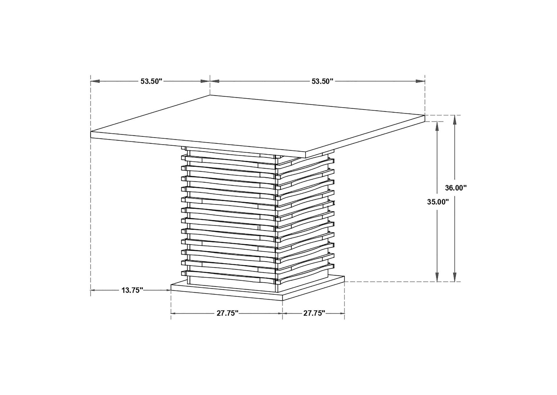 Stanton Square Counter Table Black,Coaster Furniture