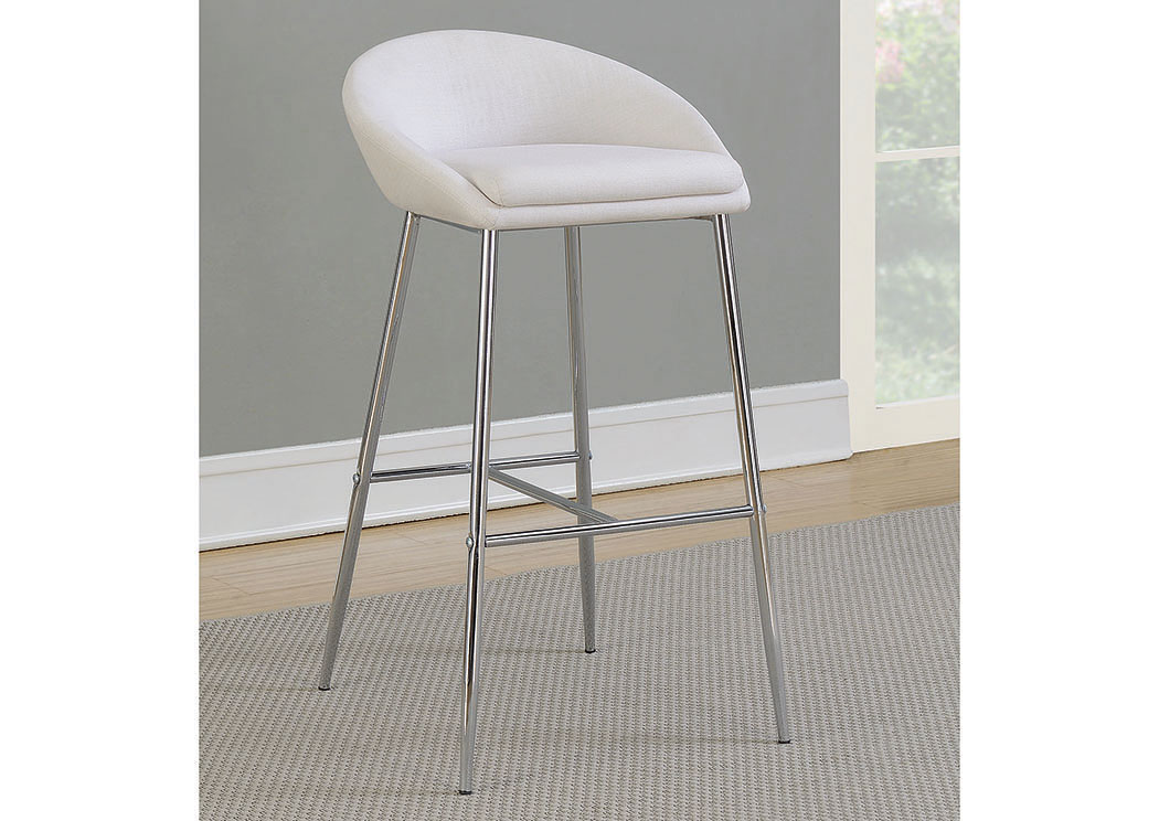 White Bar Height Stool (Set of 2),ABF Coaster Furniture