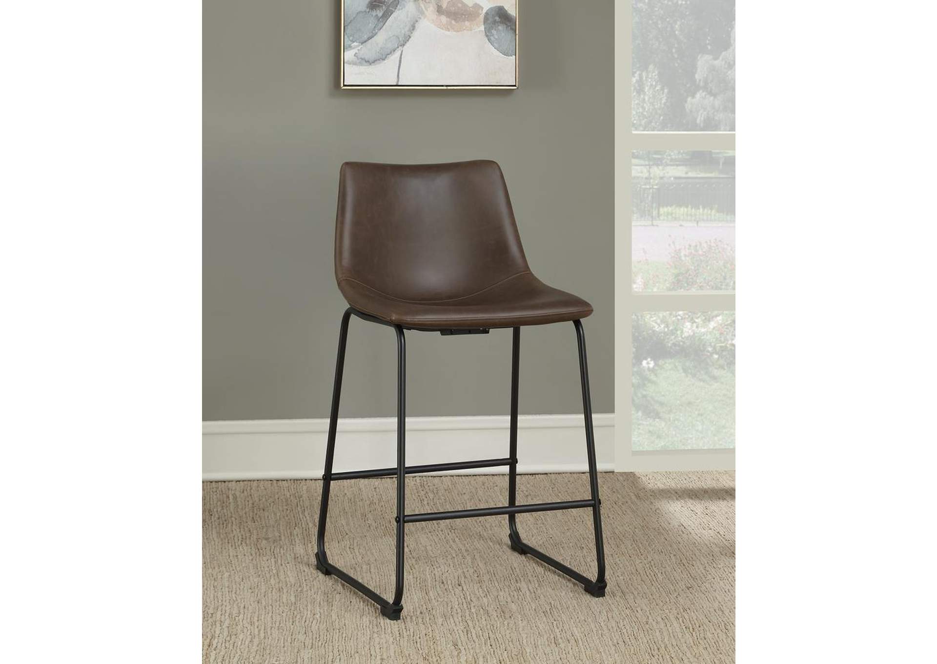 Brown Counter Height Stool (Set of 2),ABF Coaster Furniture