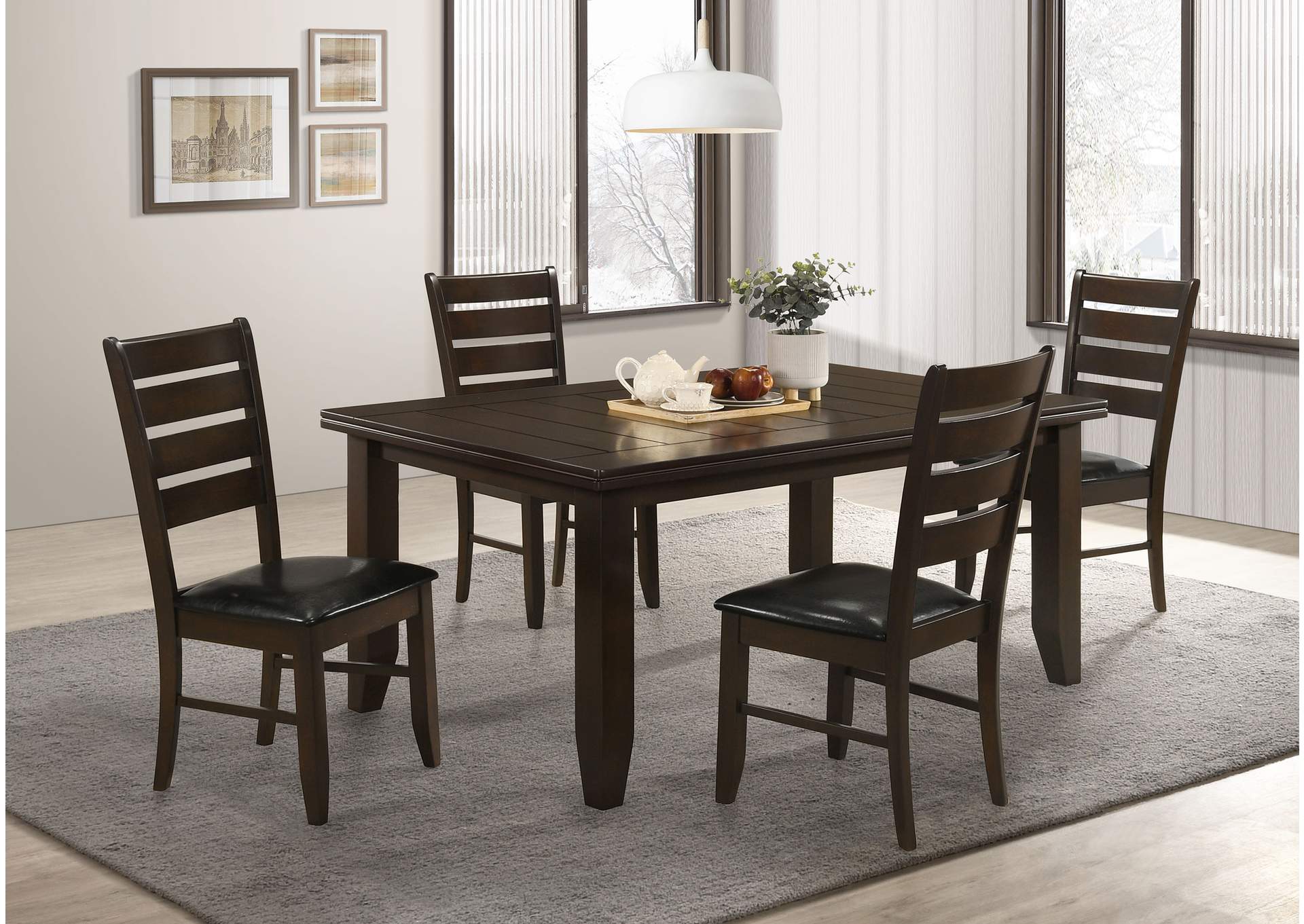 Dalila Dining Room Set Cappuccino and Black,Coaster Furniture