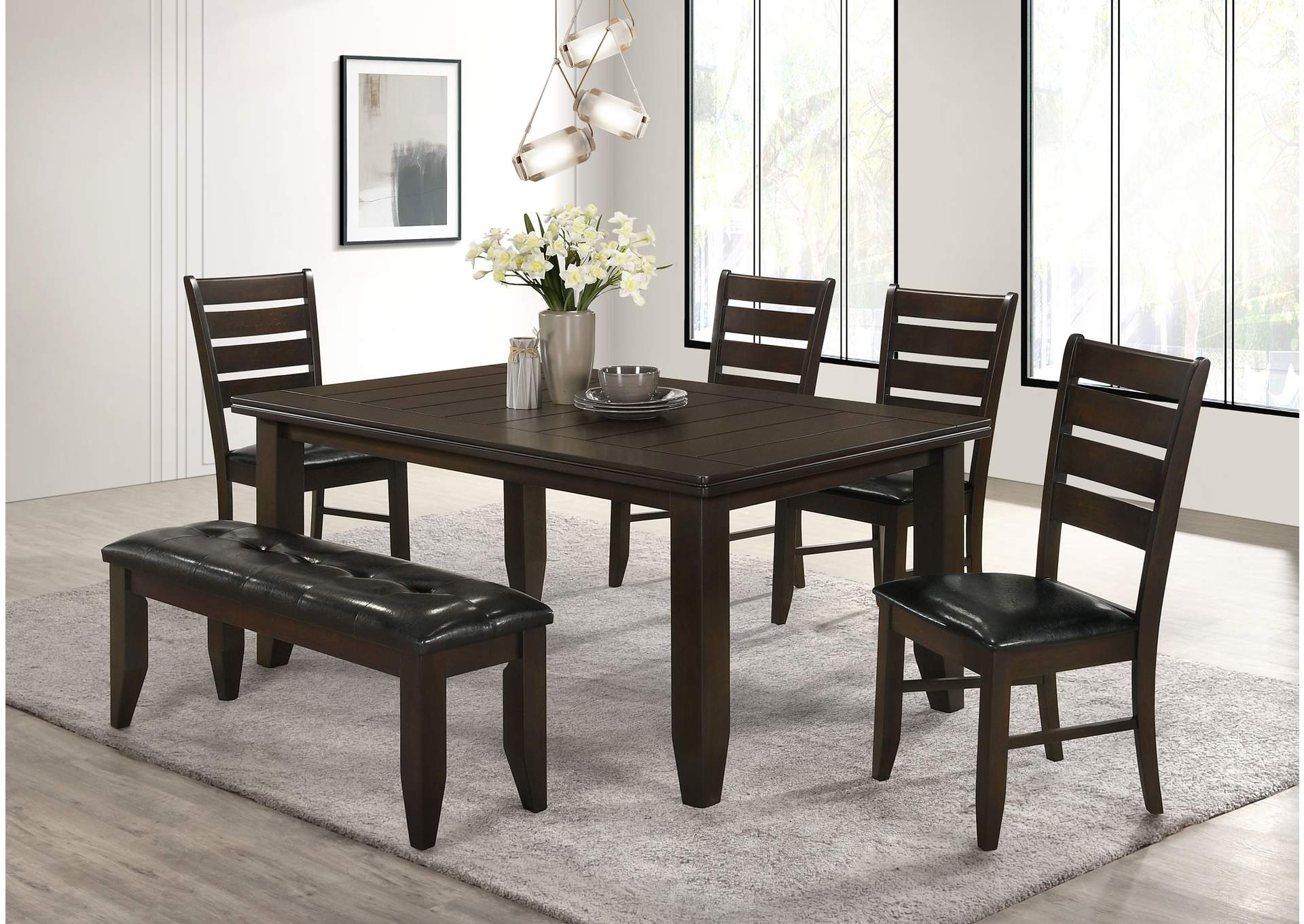 Dalila Dining Room Set Cappuccino and Black,Coaster Furniture