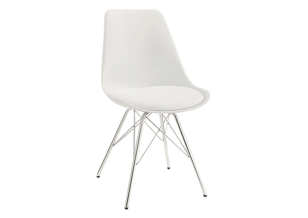 White Side Chair (Set of 2),ABF Coaster Furniture