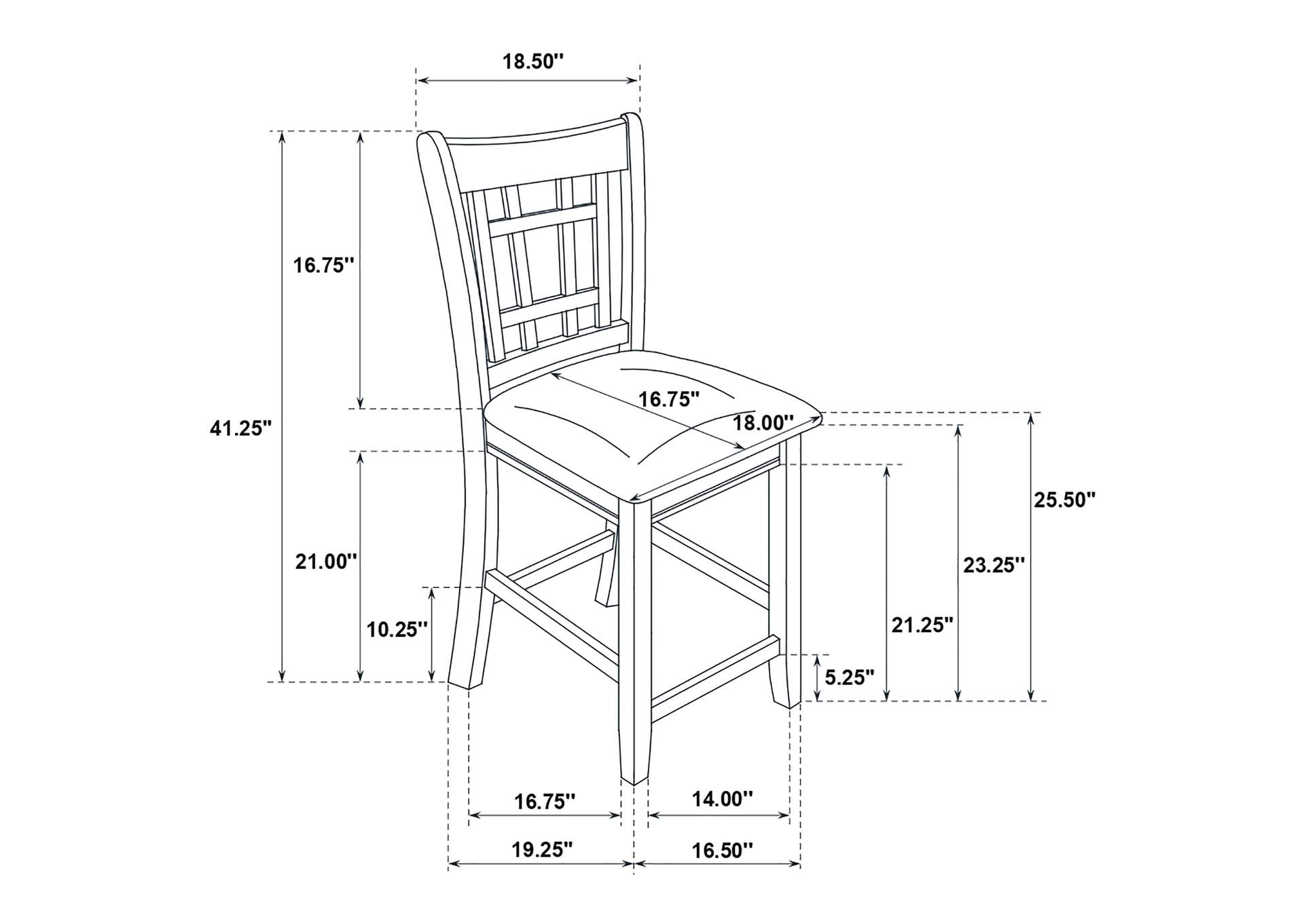 Lavon 5-piece Counter Height Dining Room Set Espresso and Black,Coaster Furniture