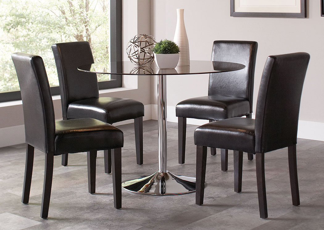 Black Side Chair (Set of 2),ABF Coaster Furniture