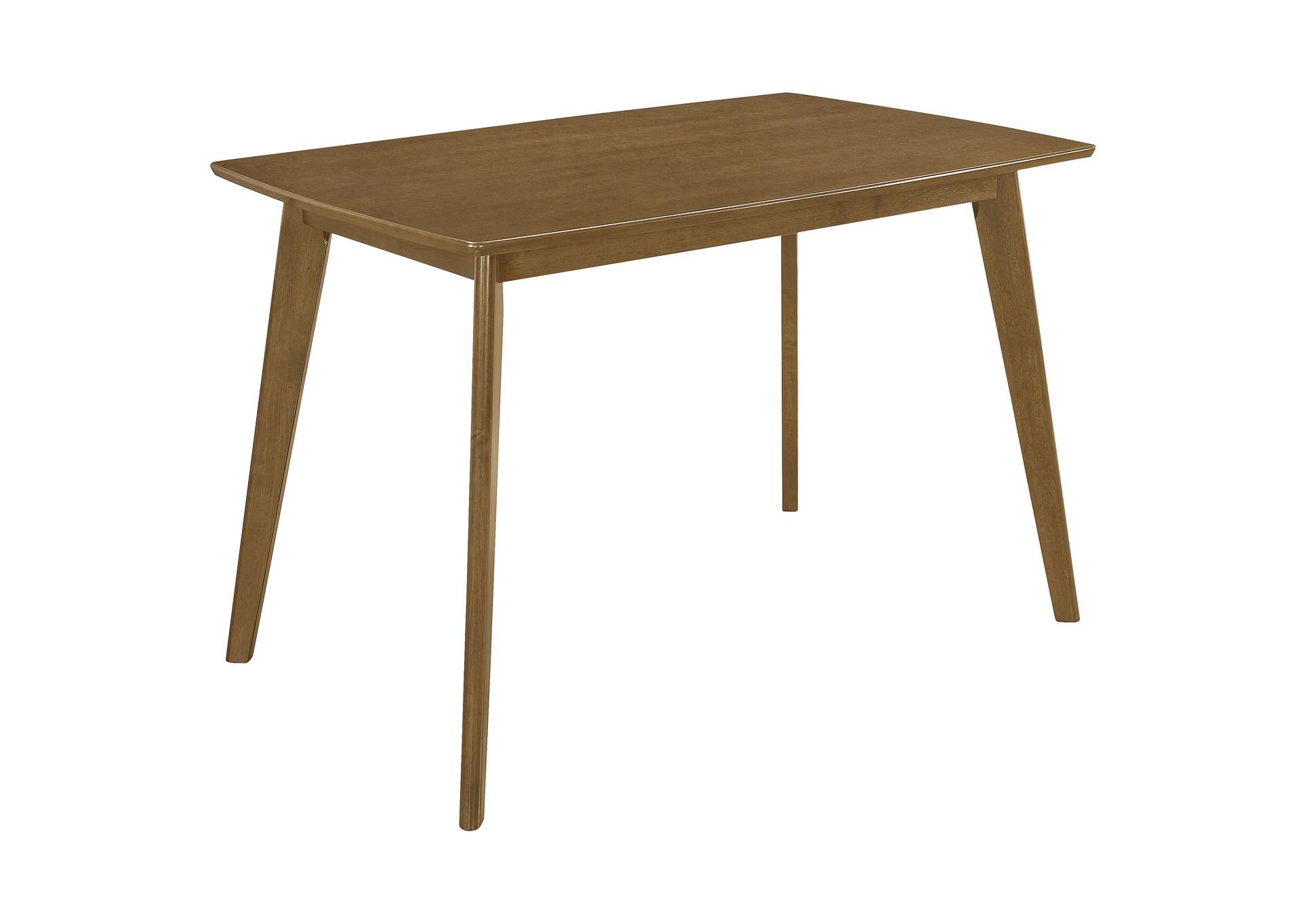 Kersey Dining Table with Angled Legs Chestnut,Coaster Furniture