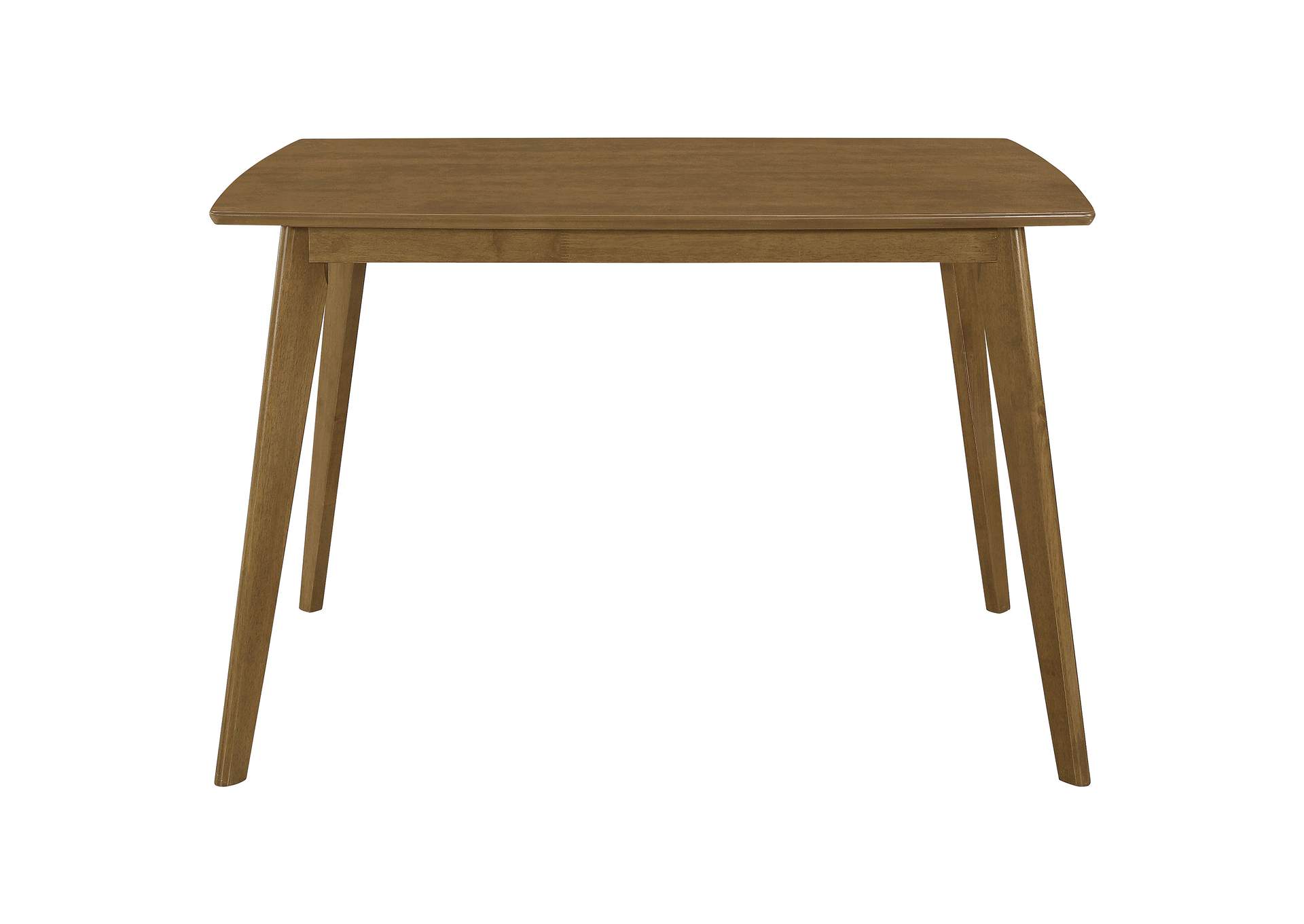 Kersey Dining Table with Angled Legs Chestnut,Coaster Furniture