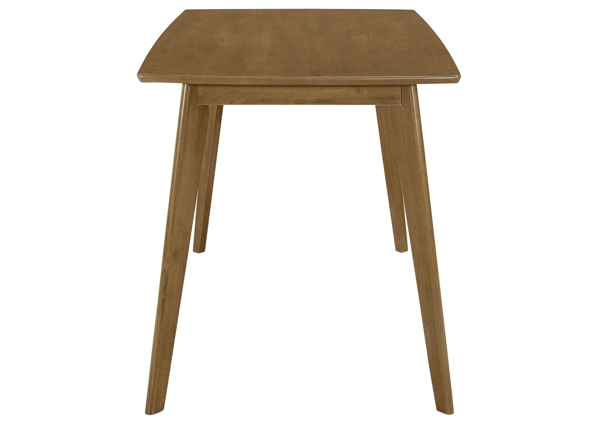 Kersey Dining Table with Angled Legs Chestnut,Coaster Furniture