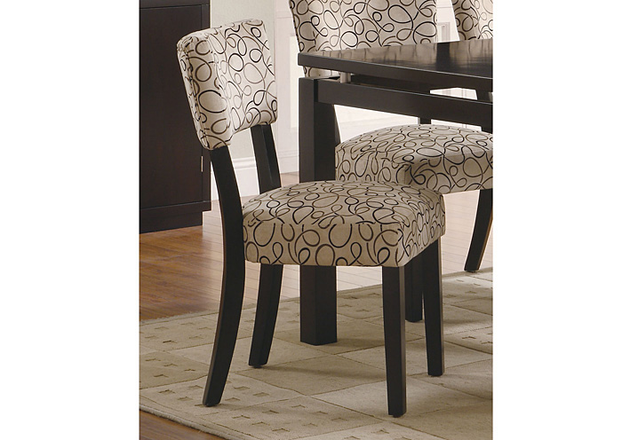 Libby Tan & Cappuccino Side Chair (Set of 2),ABF Coaster Furniture