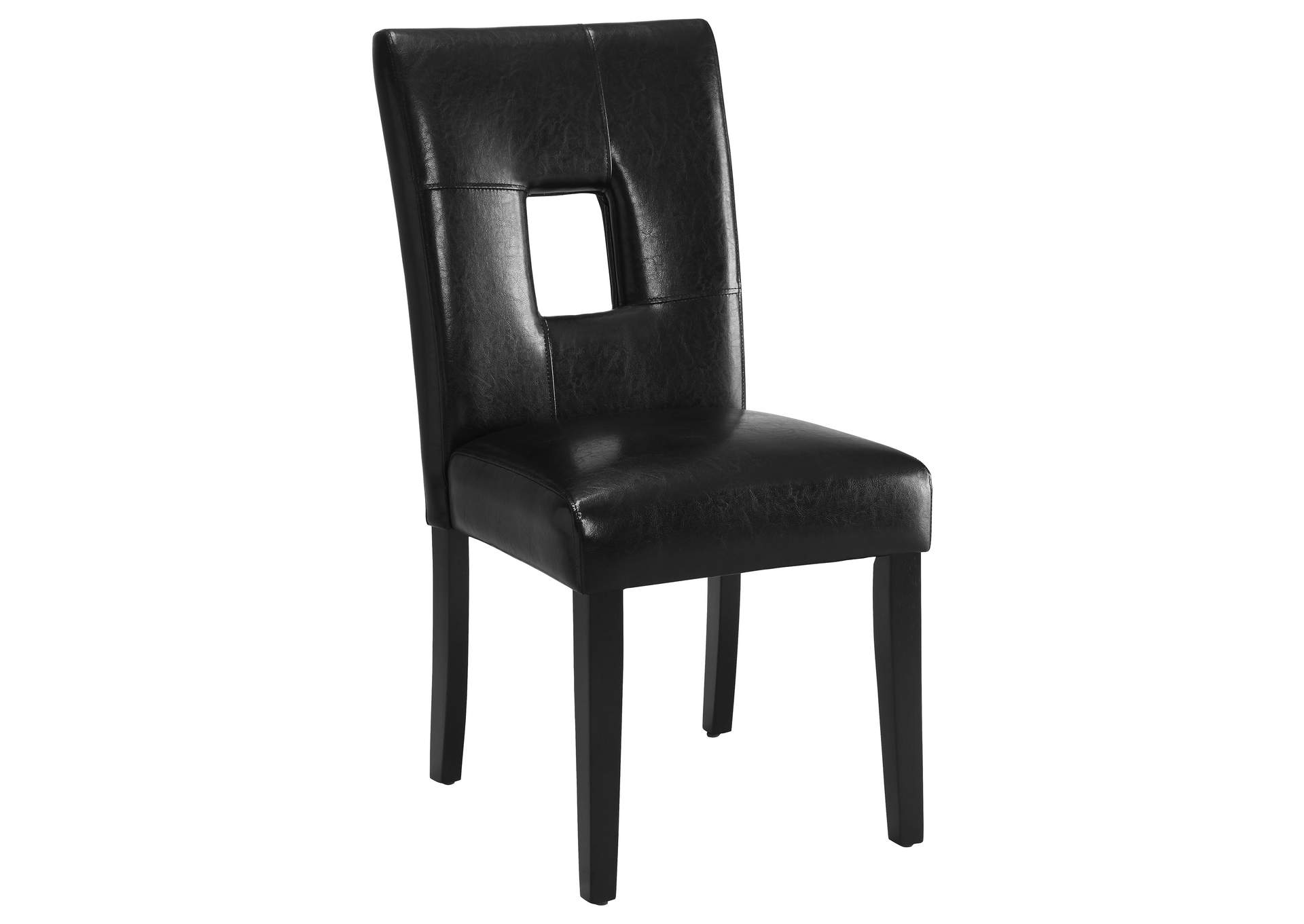 Shannon Open Back Upholstered Dining Chairs Black (Set of 2),Coaster Furniture