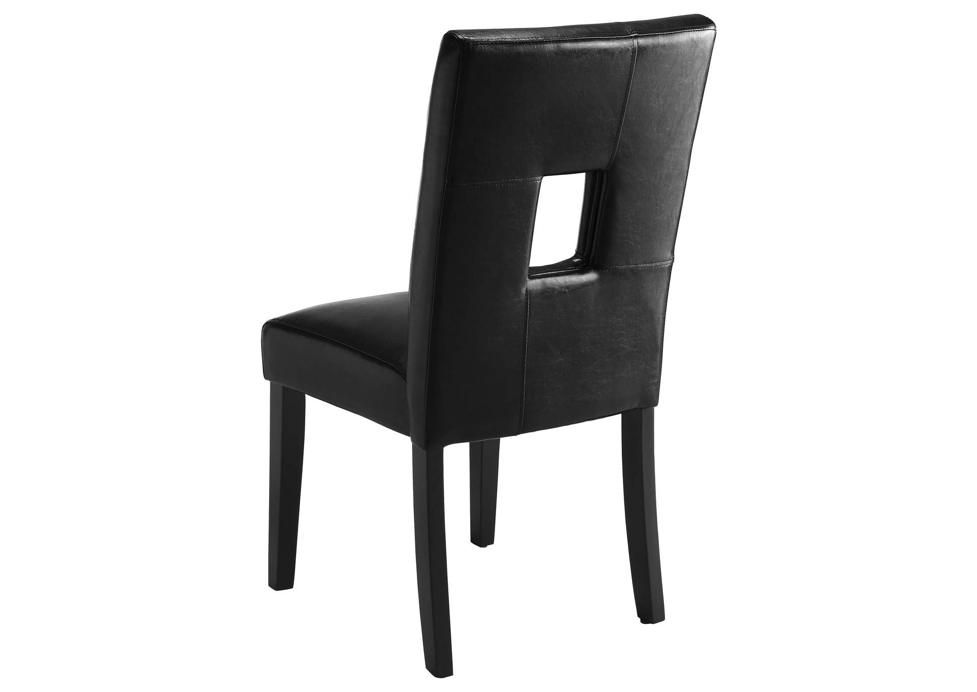 Shannon Open Back Upholstered Dining Chairs Black (Set of 2),Coaster Furniture