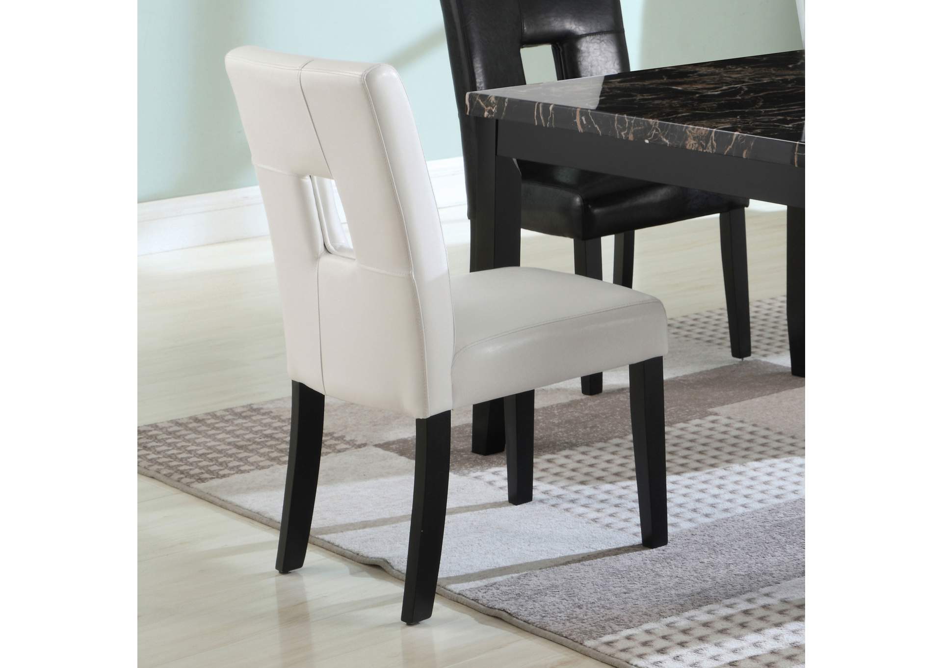 Shannon Open Back Upholstered Dining Chairs White (Set of 2),Coaster Furniture