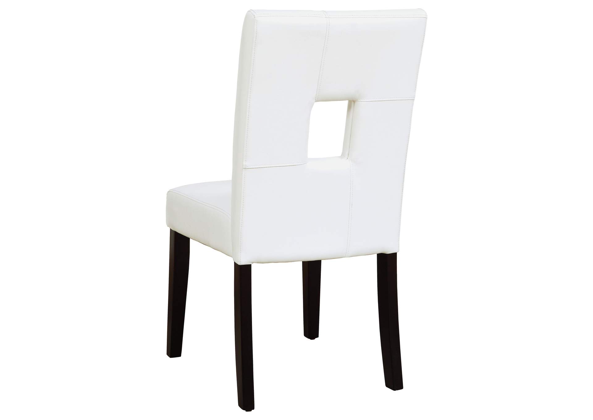 Shannon Open Back Upholstered Dining Chairs White (Set of 2),Coaster Furniture