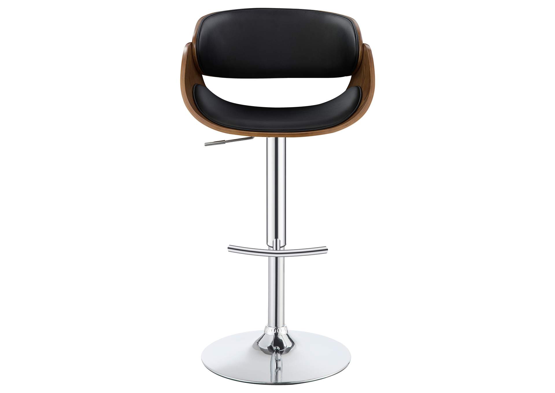 Dana Adjustable Bar Stool Black and Chrome,Coaster Furniture