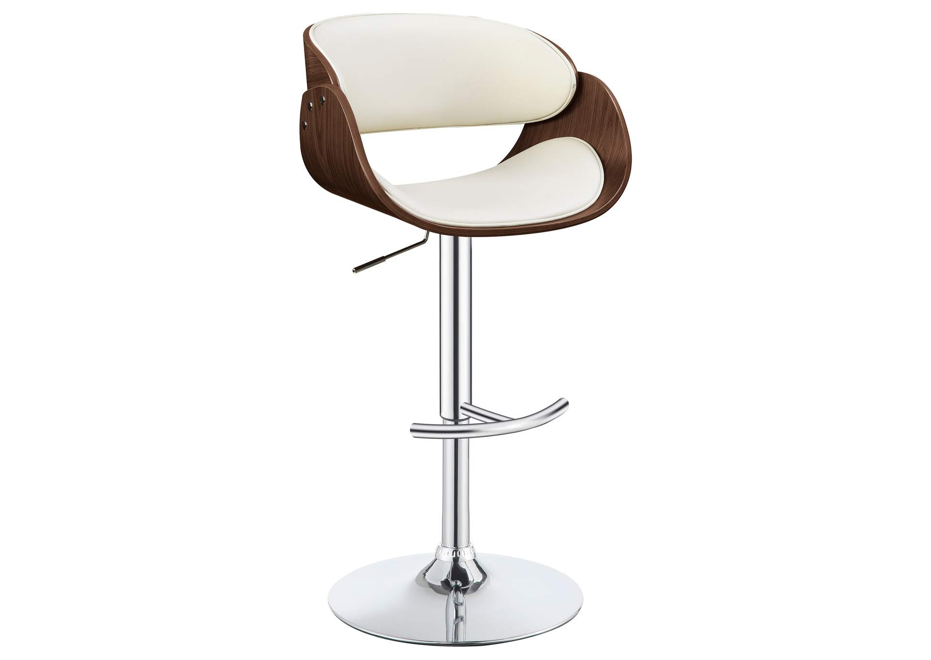 Dana Adjustable Bar Stool Ecru and Chrome,Coaster Furniture