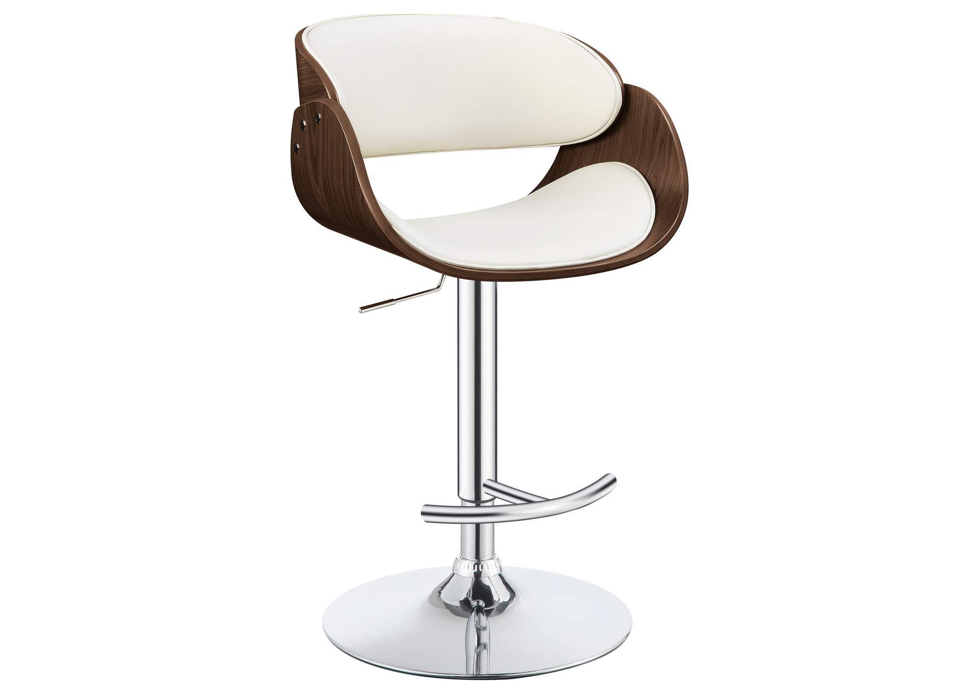 Dana Adjustable Bar Stool Ecru and Chrome,Coaster Furniture