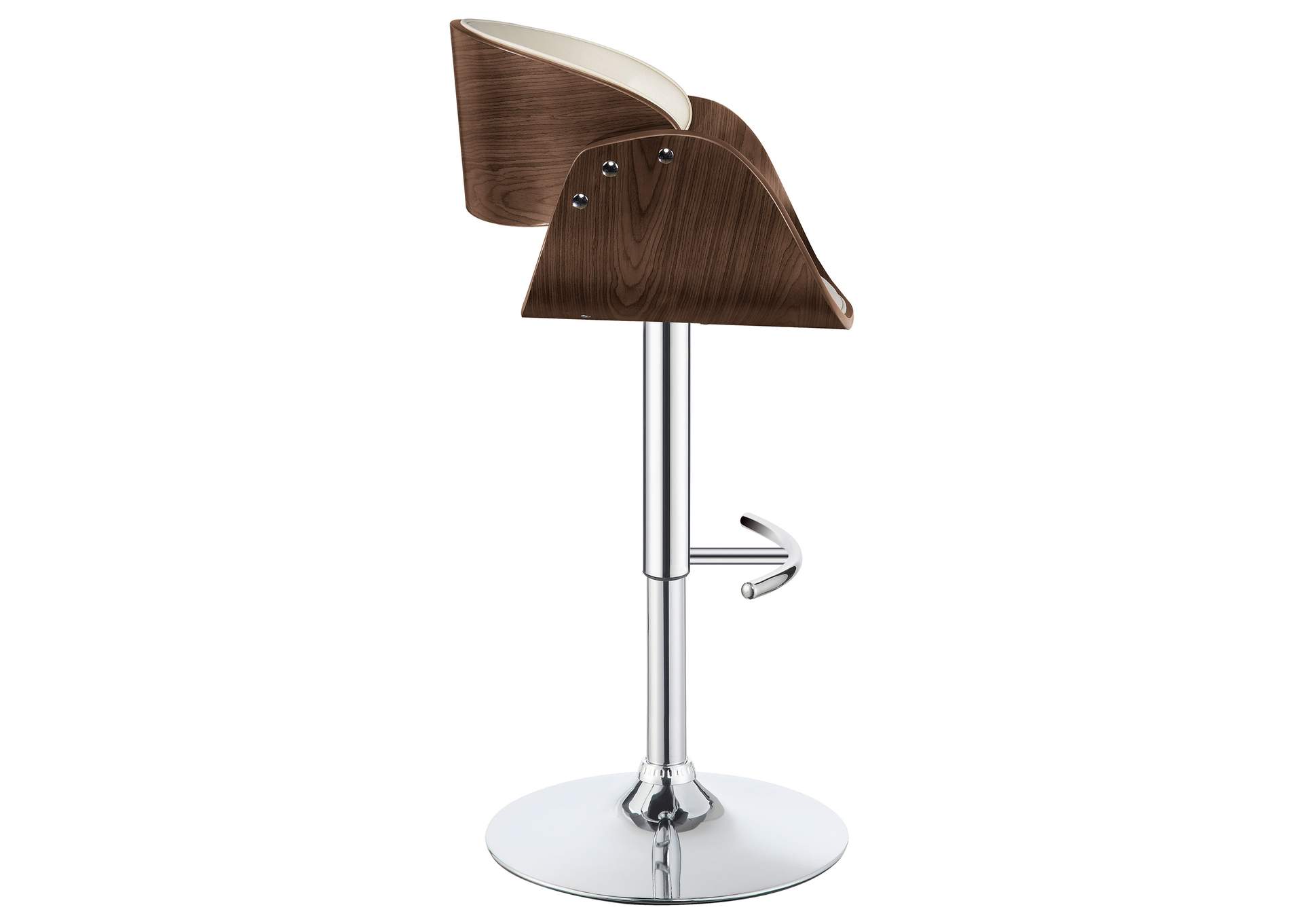 Dana Adjustable Bar Stool Ecru and Chrome,Coaster Furniture