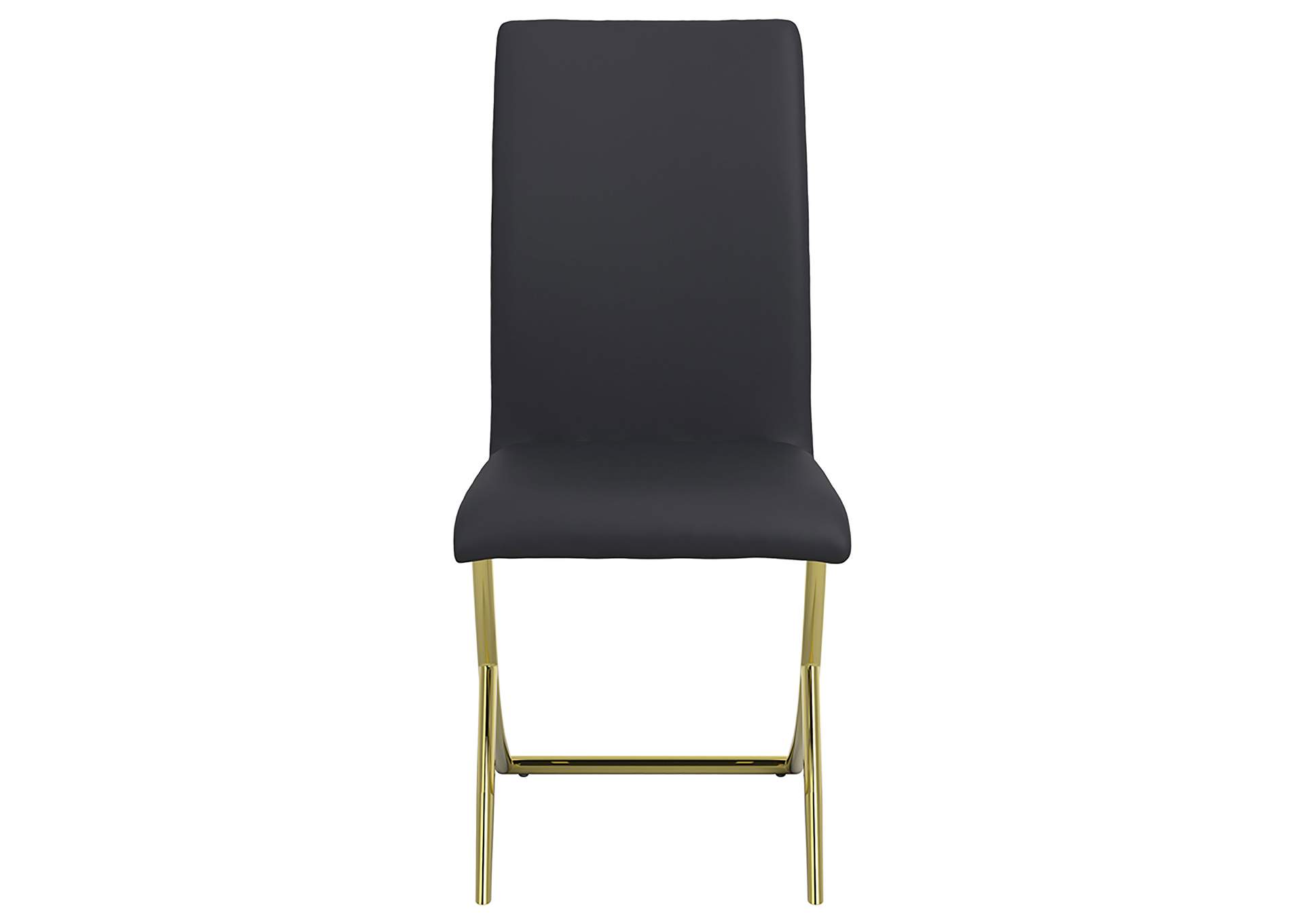 Carmelia Upholstered Side Chairs Black (Set of 4),Coaster Furniture