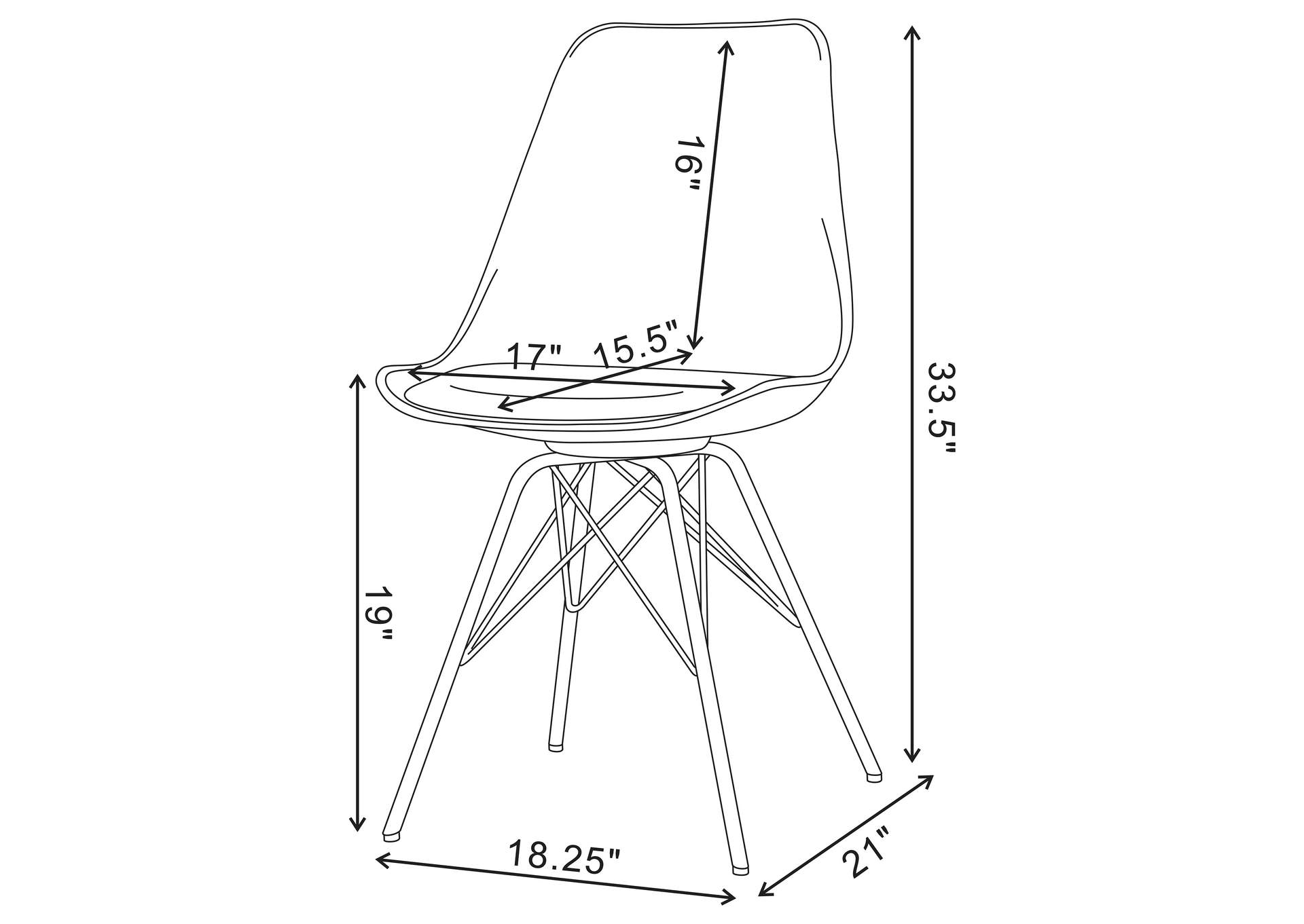 5 PC DINING SET,Coaster Furniture