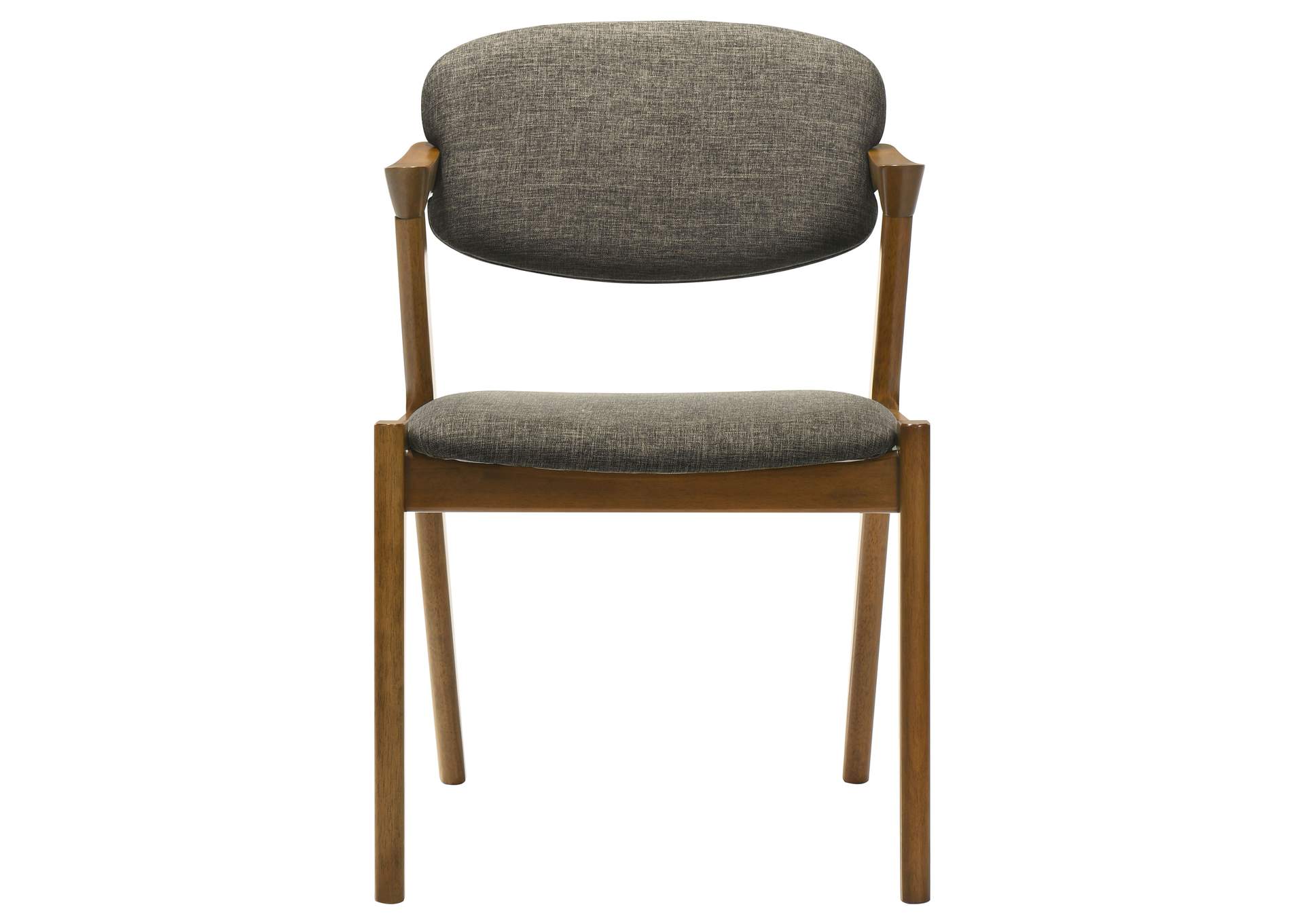 Malone Dining Side Chairs Grey and Dark Walnut (Set of 2),Coaster Furniture