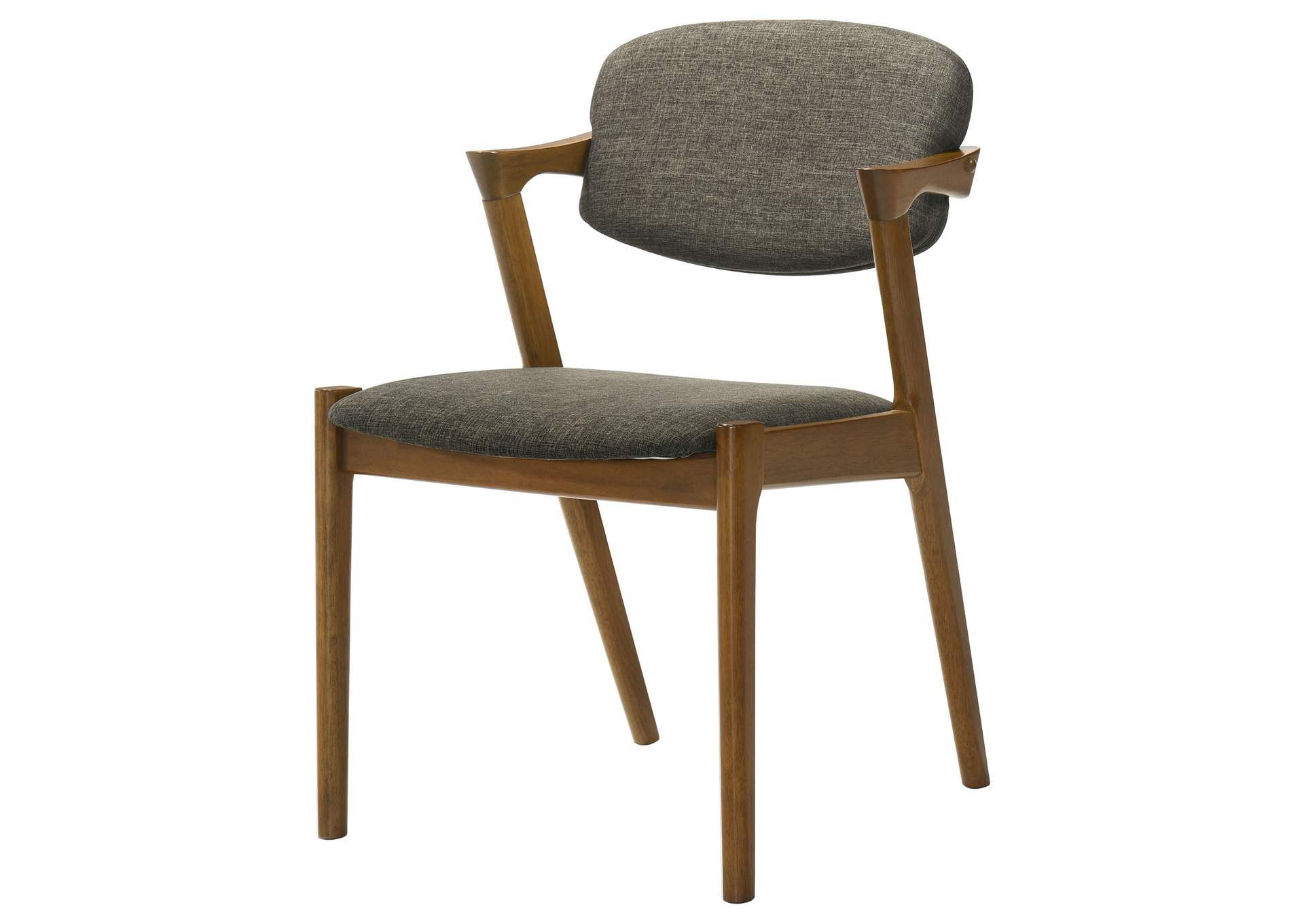 Malone Dining Side Chairs Grey and Dark Walnut (Set of 2),Coaster Furniture