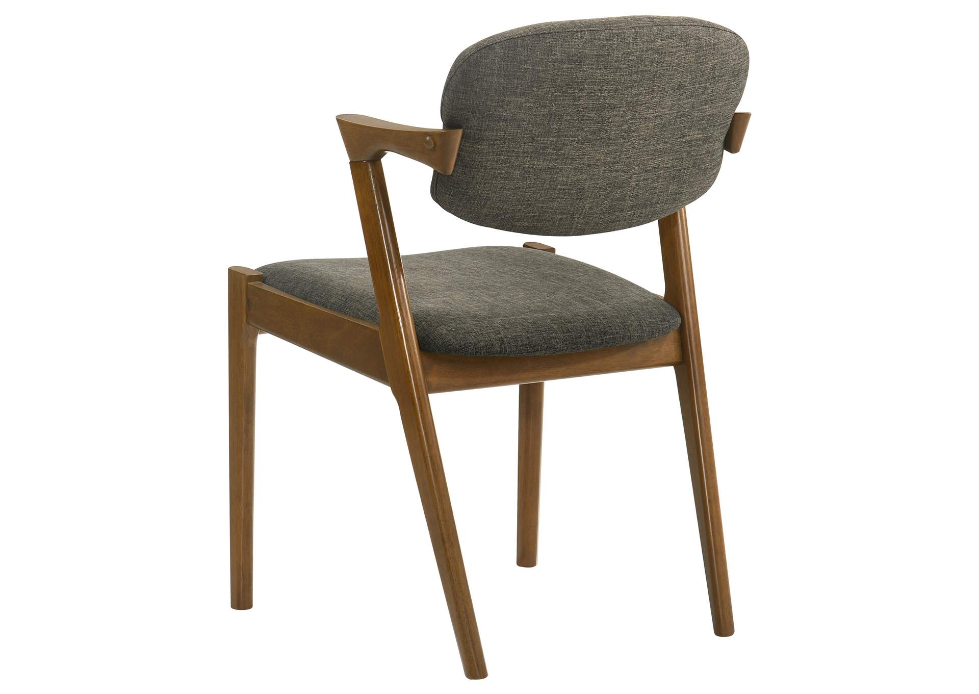 Malone Dining Side Chairs Grey and Dark Walnut (Set of 2),Coaster Furniture